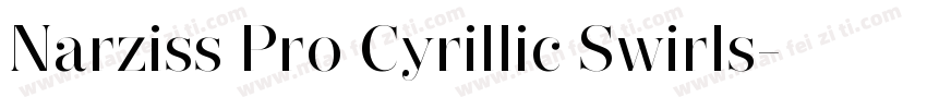 Narziss Pro Cyrillic Swirls字体转换